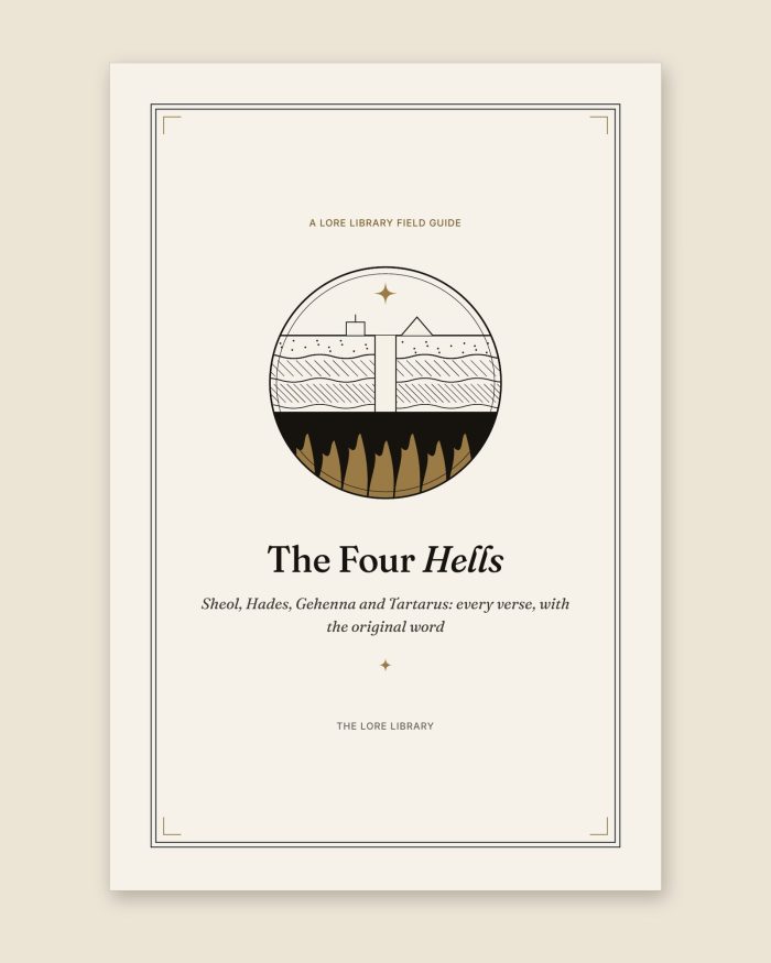 Title page of The Four Hells, a Lore Library field guide, from the PDF